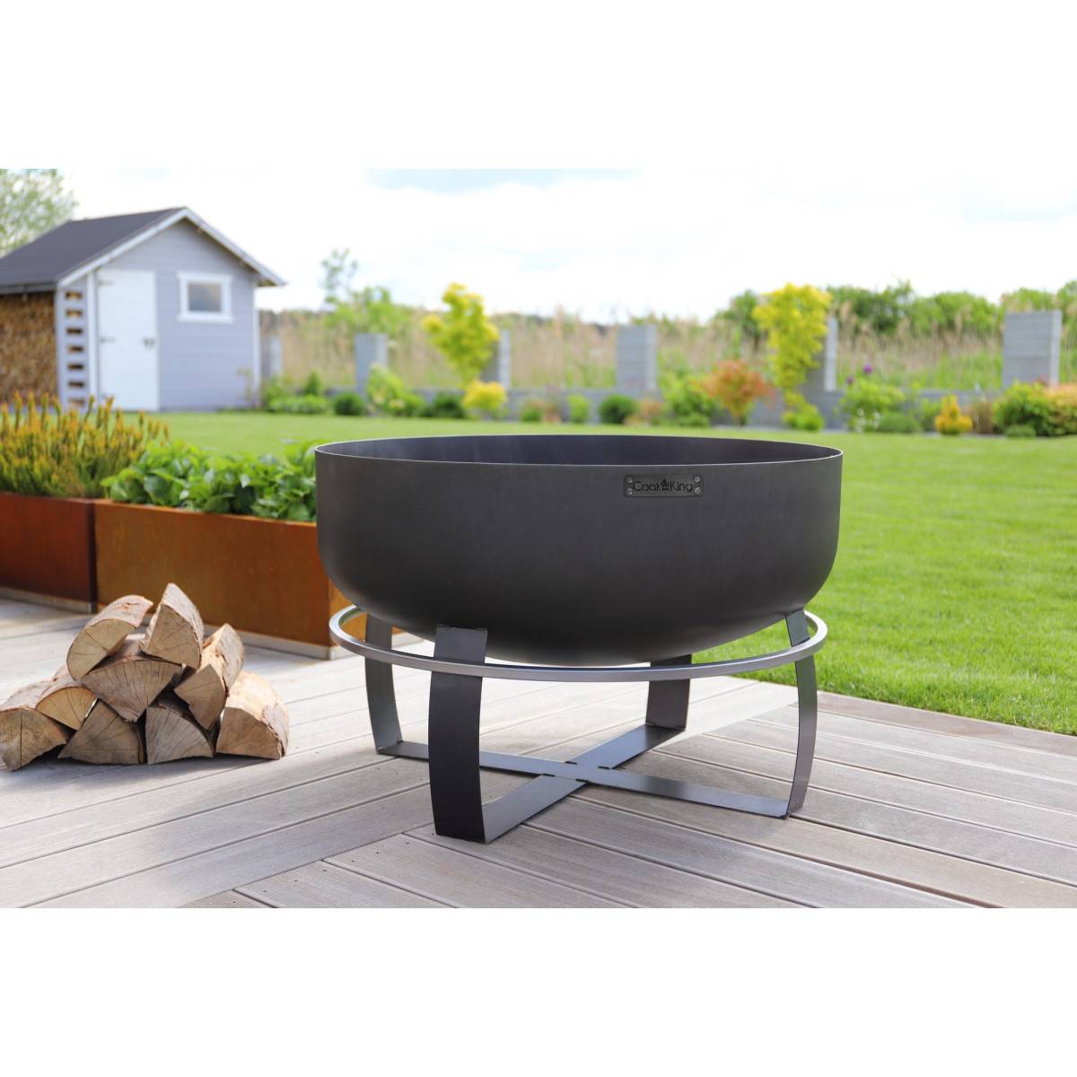 Braséro de jardin XXL VIKING en acier de 80cm de diamètre avec finition de haute qualité - Image 2