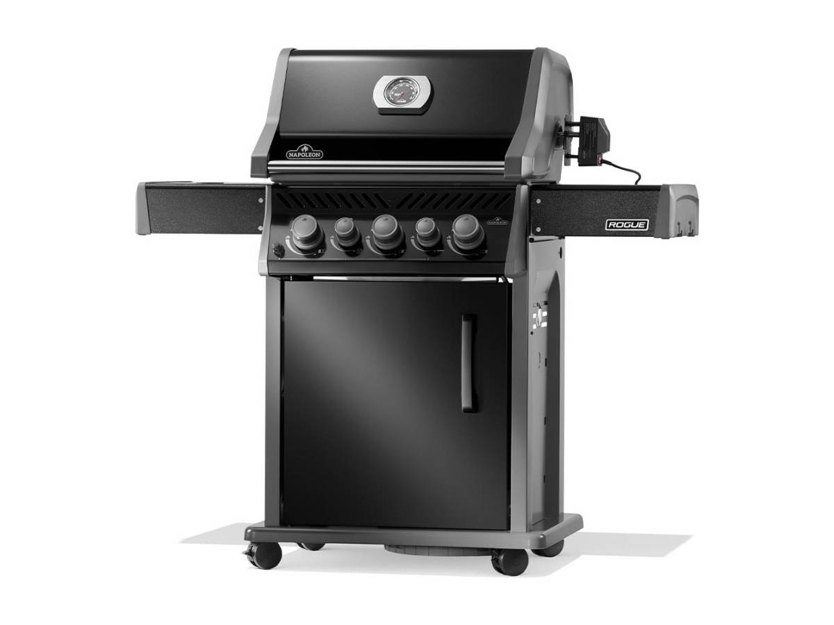 Napoleon - Barbecue à gaz Rogue 425 RB 3 brûleurs + 1 réchaud latéral + 1 brûleur rôtissoire + Boitier de fumage - Napoléon - Image 5