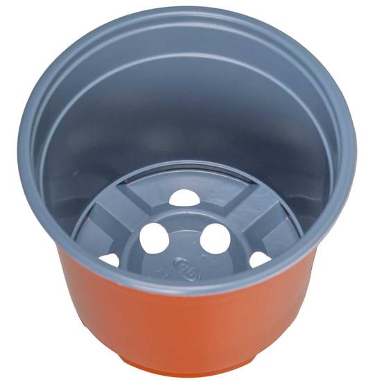 Pot à fleurs, plastique, terre cuite, 10 x 10 x 8 cm - PANGIVO - Image 6