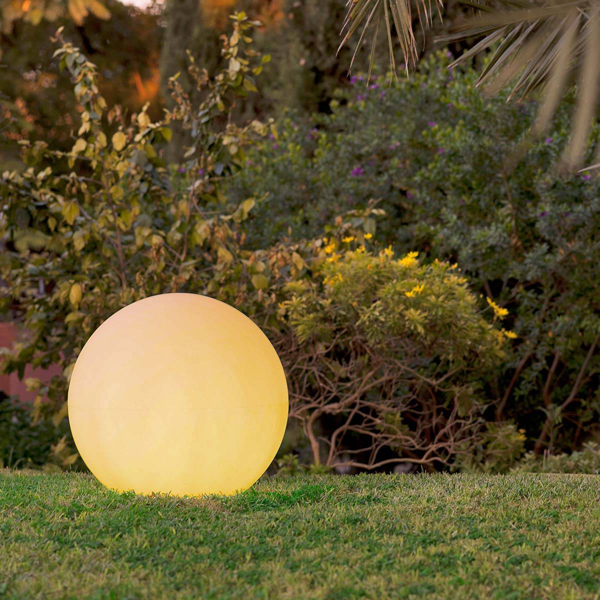 Boule lumineuse décorative 30 cm très résistante. Câble avec lumière LED blanc chaud. Fabriqué en Espagne. BULY - Imagen 2