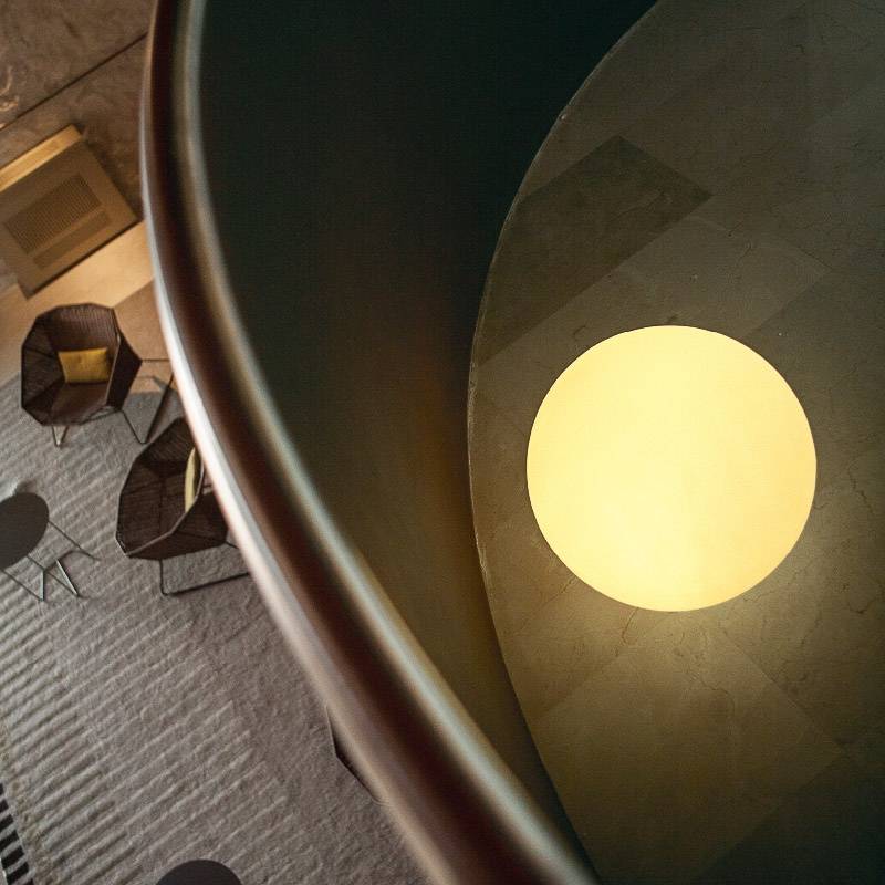 Boule lumineuse décorative 30 cm très résistante. Câble avec lumière LED blanc chaud. Fabriqué en Espagne. BULY - Imagen 3