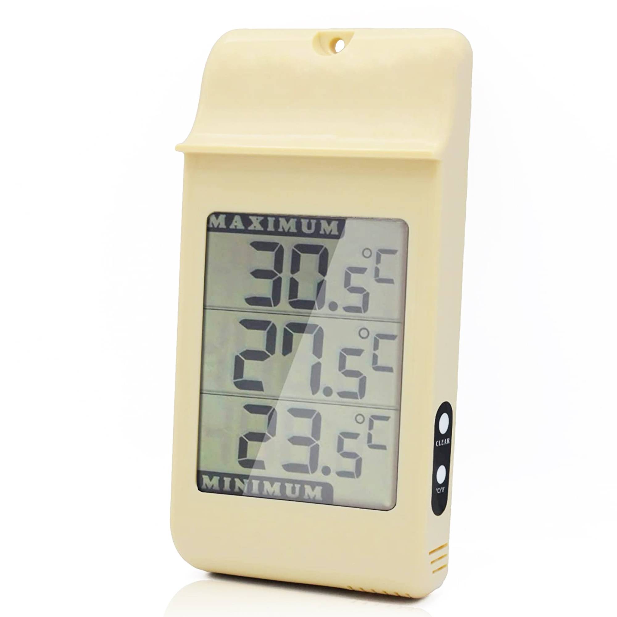 Fishtec - Thermomètre Digital Extérieur Écran LCD Min Max -50 À +70 °C Affichage °C °F - Image 1