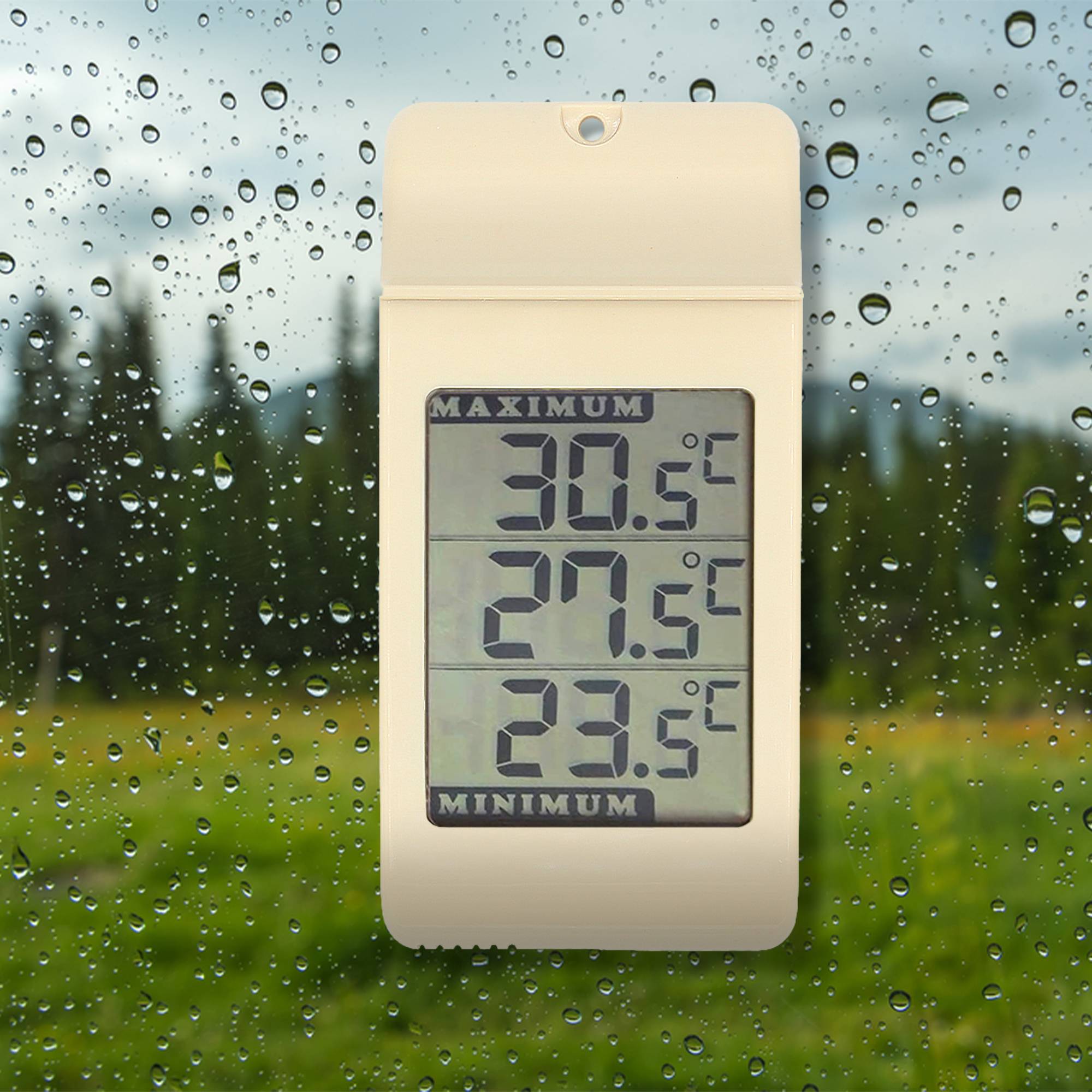 Fishtec - Thermomètre Digital Extérieur Écran LCD Min Max -50 À +70 °C Affichage °C °F - Image 5