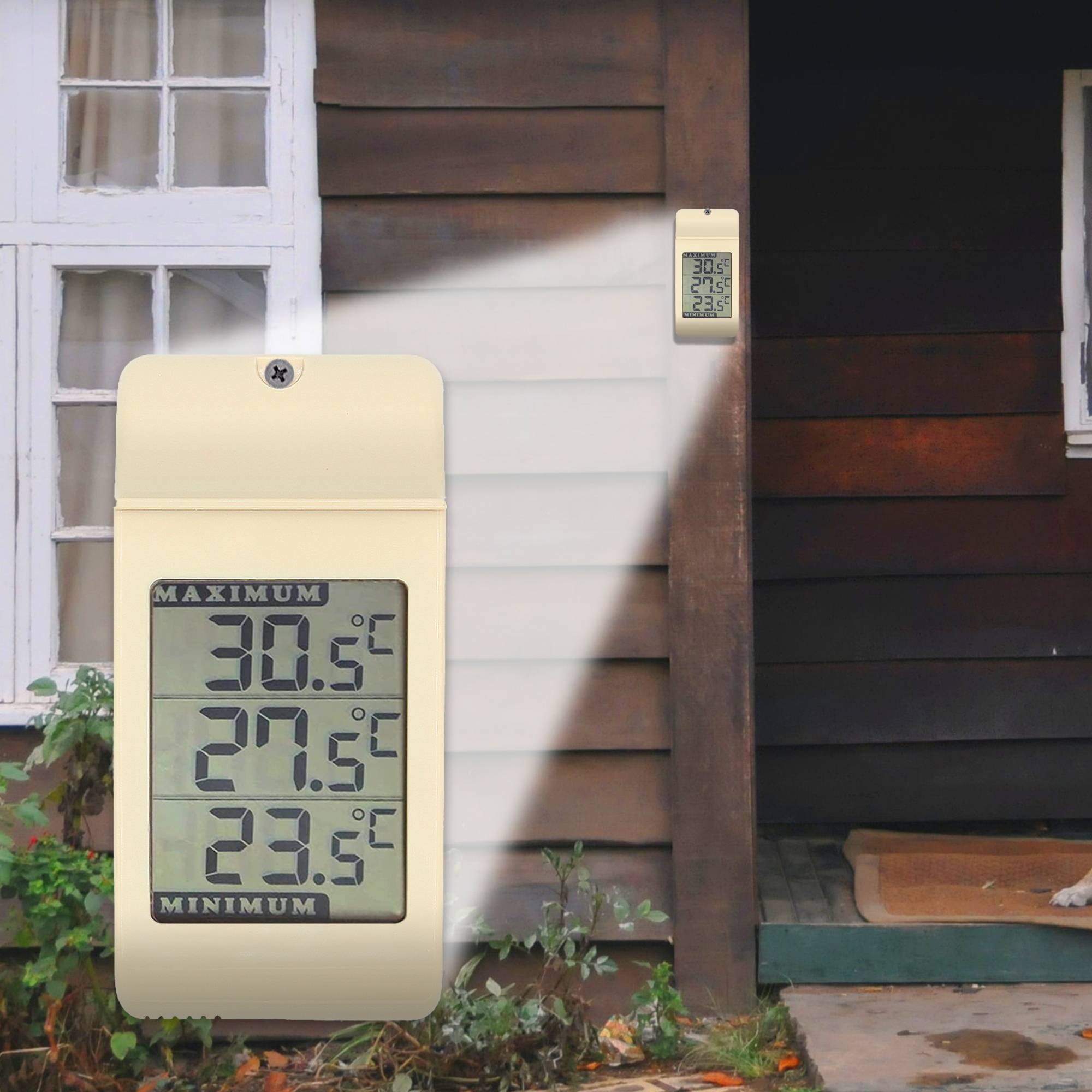 Fishtec - Thermomètre Digital Extérieur Écran LCD Min Max -50 À +70 °C Affichage °C °F - Image 9