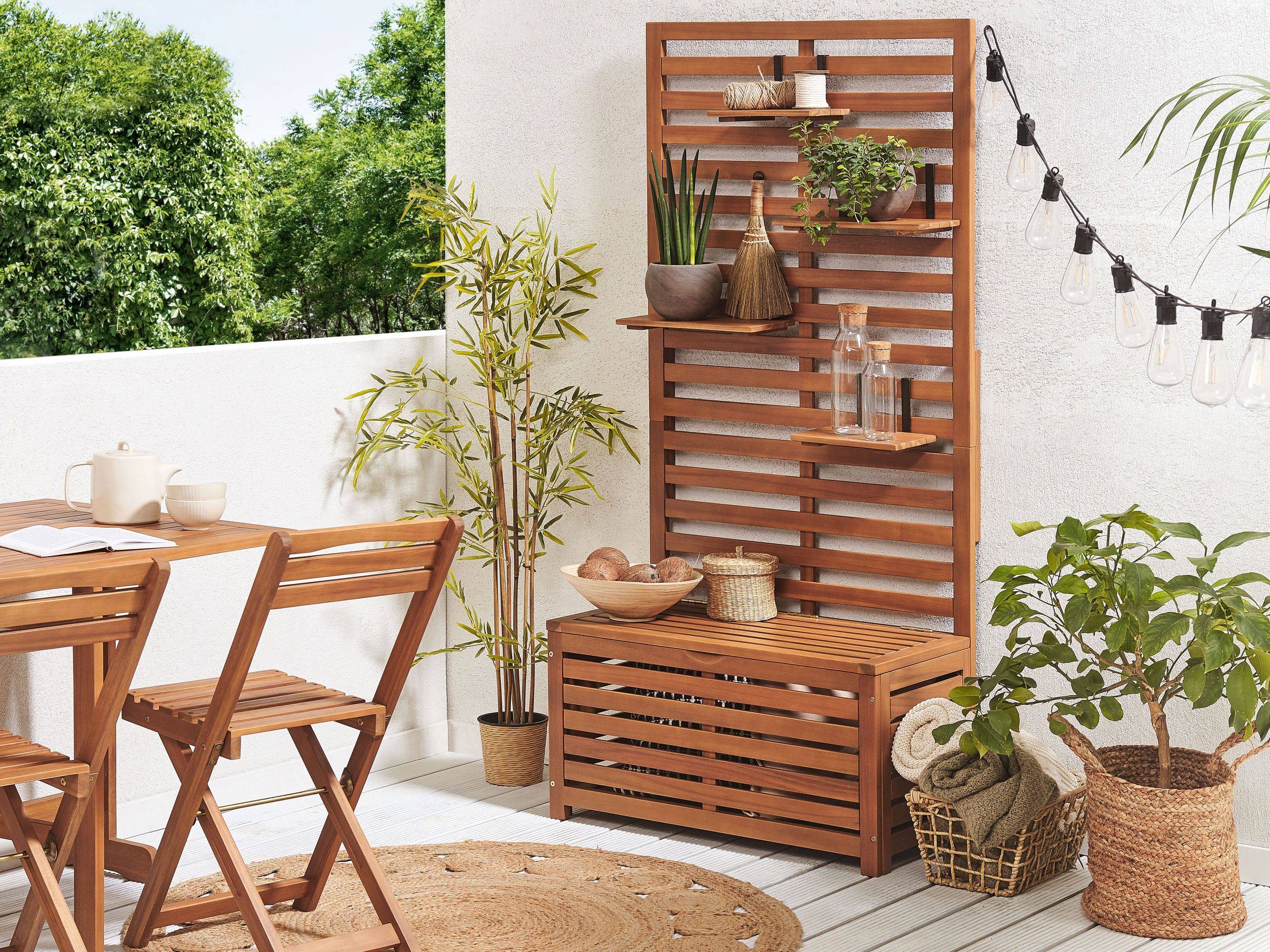 Beliani - Banc, 2 Personnes Acacia Marron MATINO - Beliani - Imagen 1