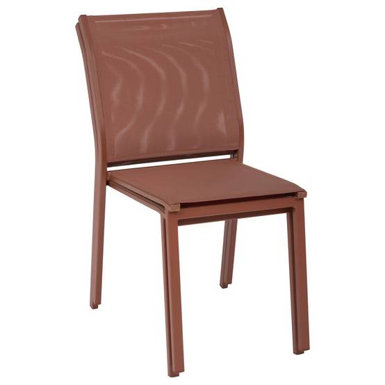 Hesperide - Chaise de jardin Essentia empilable acajou Hespéride - Image 3