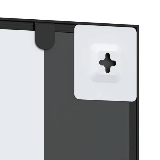 Maison Chic - Miroir mural noir 50x100 cm rectangulaire fer Maison Chic - Image 6
