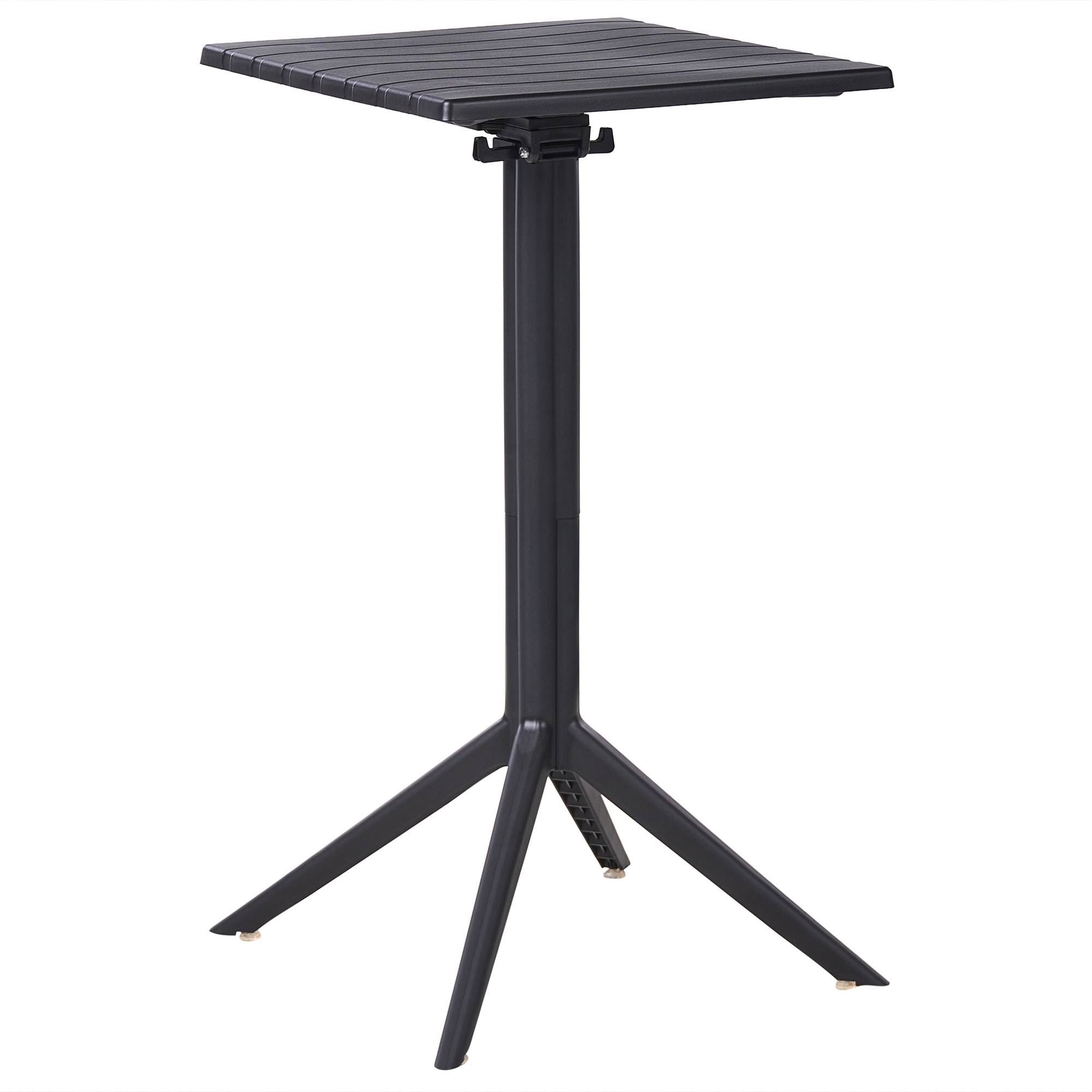 Beliani - Table de bar, 2 Personnes Matière synthétique Noir LEMNOS - 60x60x111- Beliani - Image 2