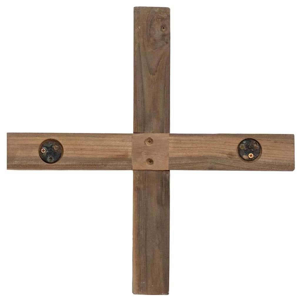 Arbre de Noël design en bois de teck massif pour décoration intérieure 90 cm – ComfortXL Outdoor Living - Image 8