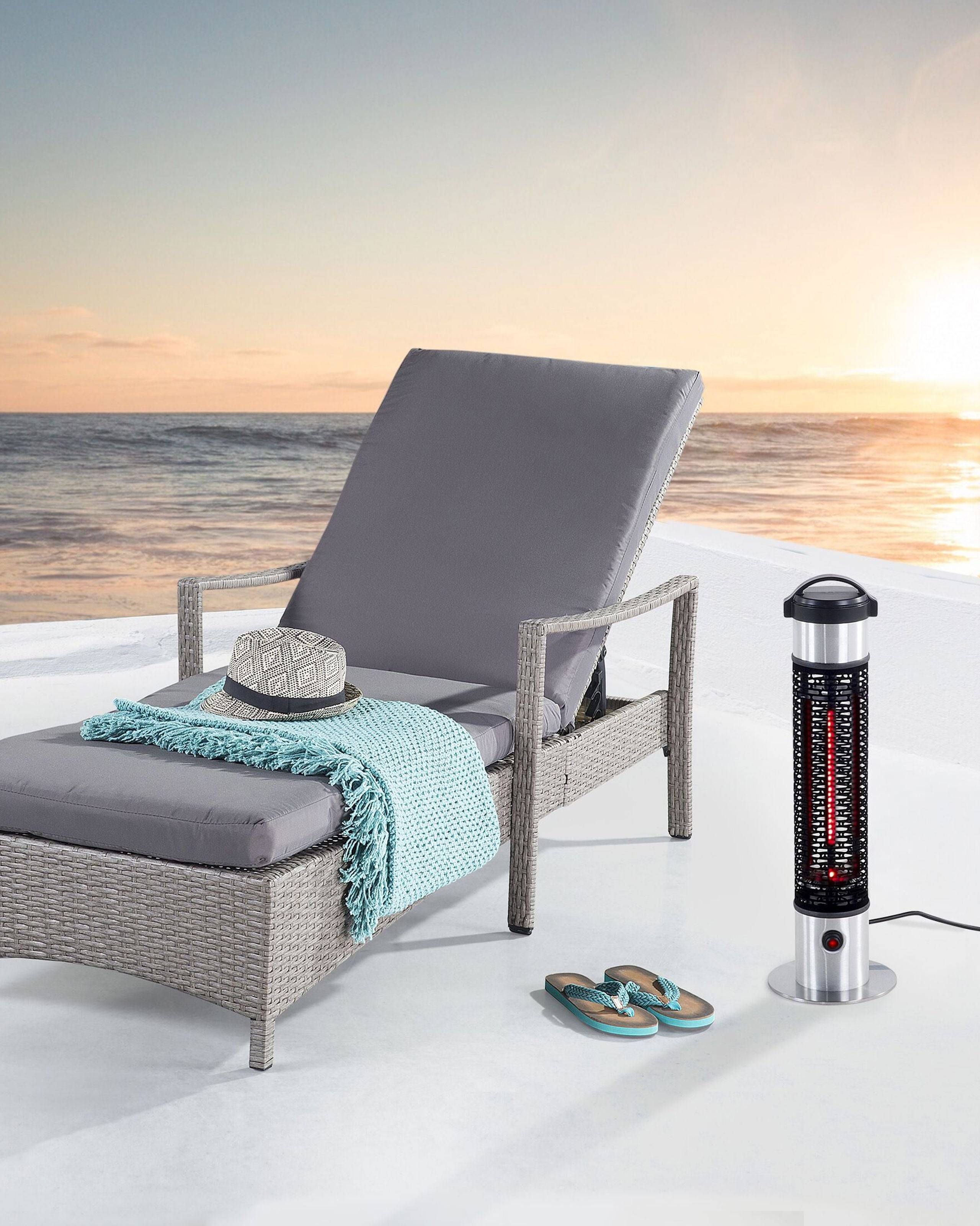 Beliani - Chauffe-terrasse Aluminium Noir VEZUVIO - Beliani