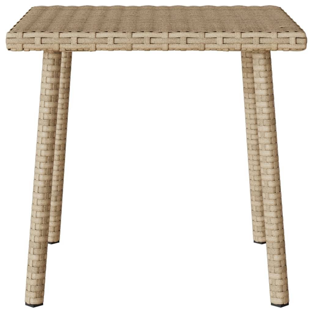 PANGIVO - Table basse de jardin rectangulaire rotin beige 40 x 40 x 37 cm - PANGIVO - Image 4