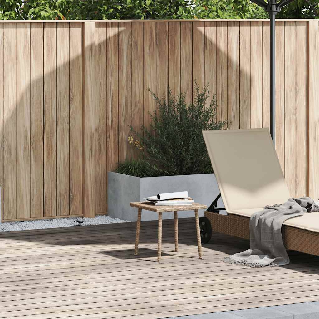 PANGIVO - Table basse de jardin rectangulaire rotin beige 40 x 40 x 37 cm - PANGIVO - Image 1