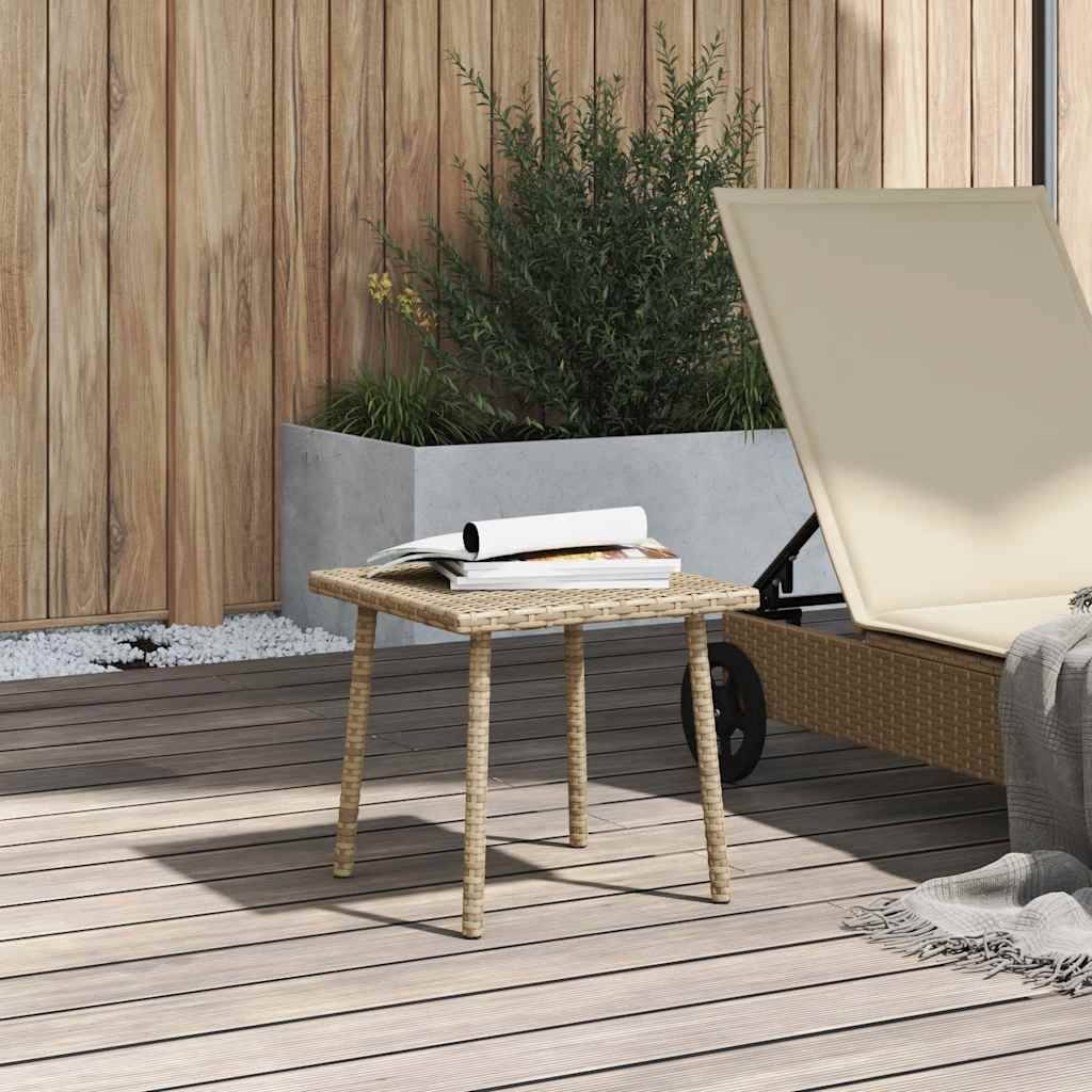 PANGIVO - Table basse de jardin rectangulaire rotin beige 40 x 40 x 37 cm - PANGIVO - Image 3