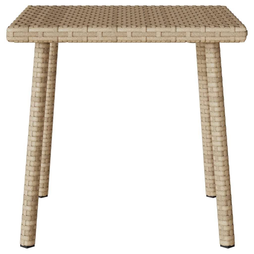 PANGIVO - Table basse de jardin rectangulaire rotin beige 40 x 40 x 37 cm - PANGIVO - Image 5