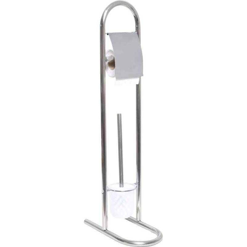 Brosse et dérouleur papier WC Inox - Image 1