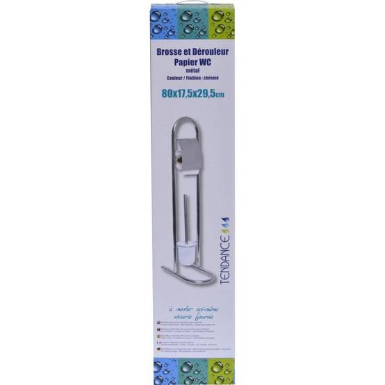 Brosse et dérouleur papier WC Inox - Image 2