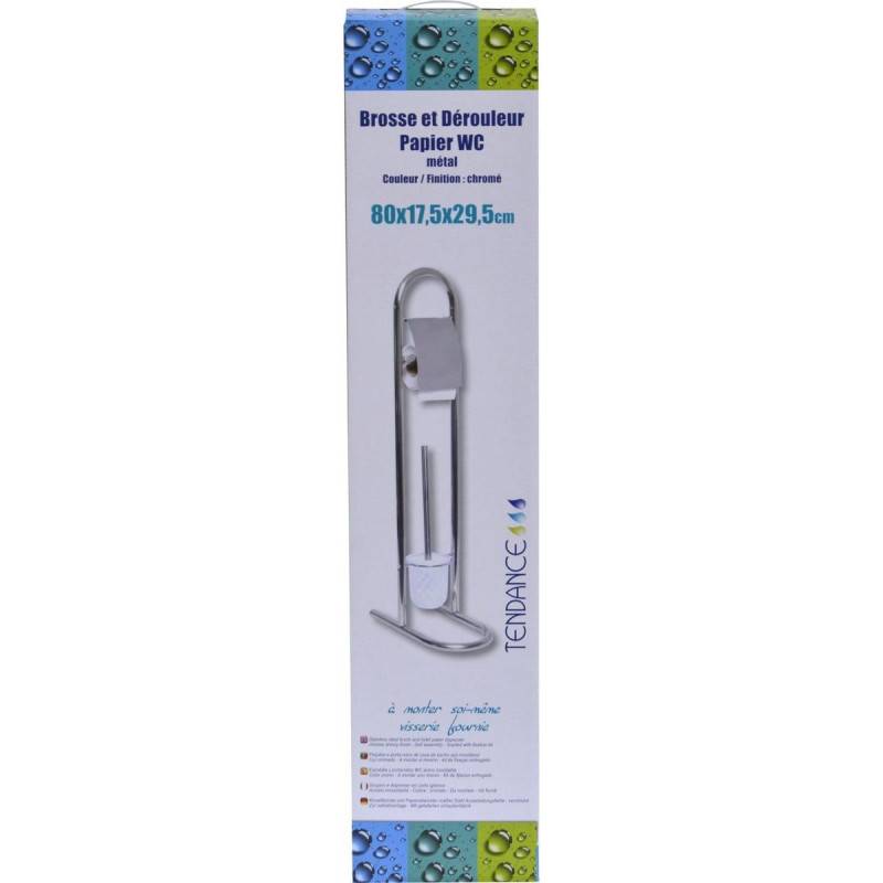Brosse et dérouleur papier WC Inox - Image 2