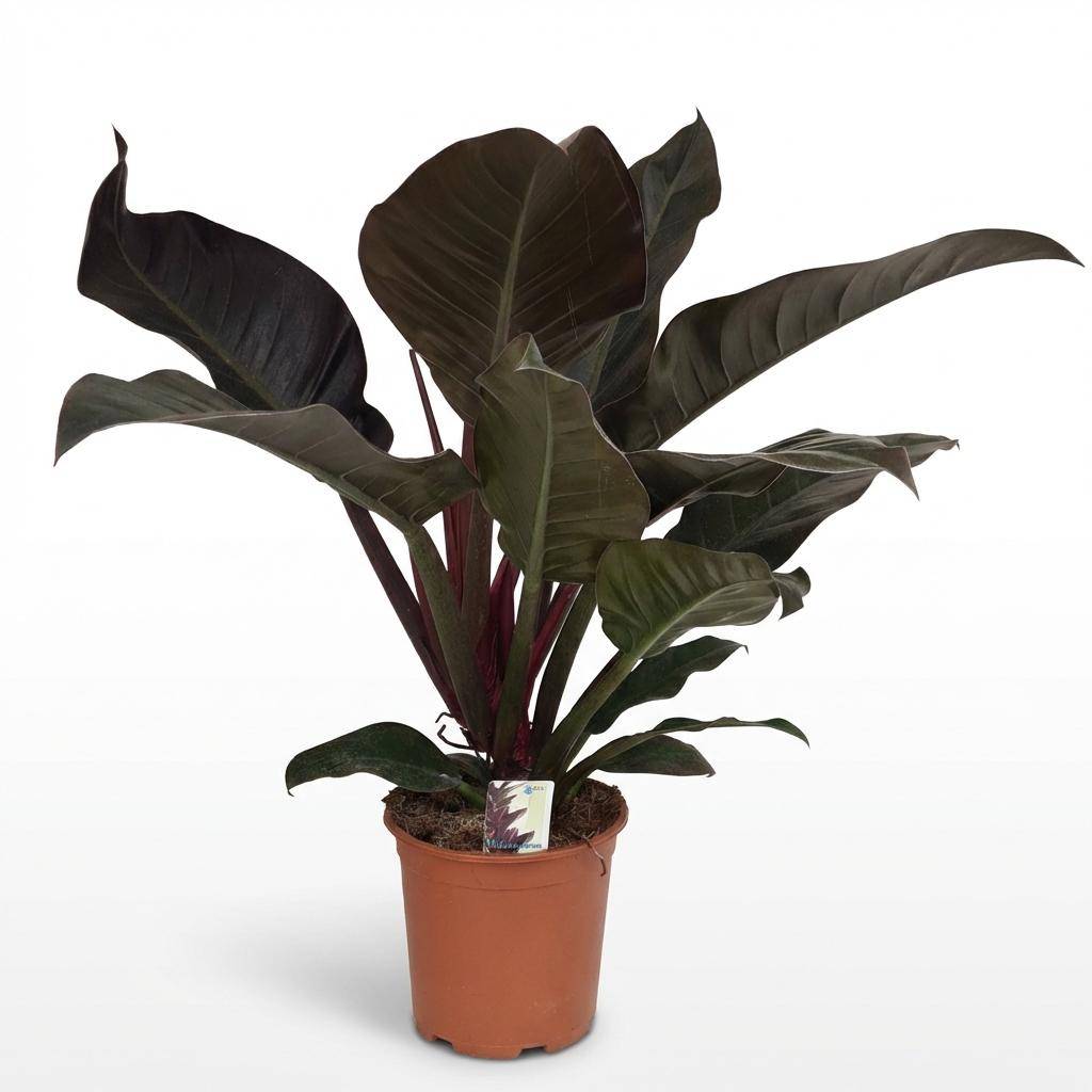 Philodendron Imperial Red - Pot de 19cm - Hauteur 60cm - Sans cache-pot - Plantes d'intérieur