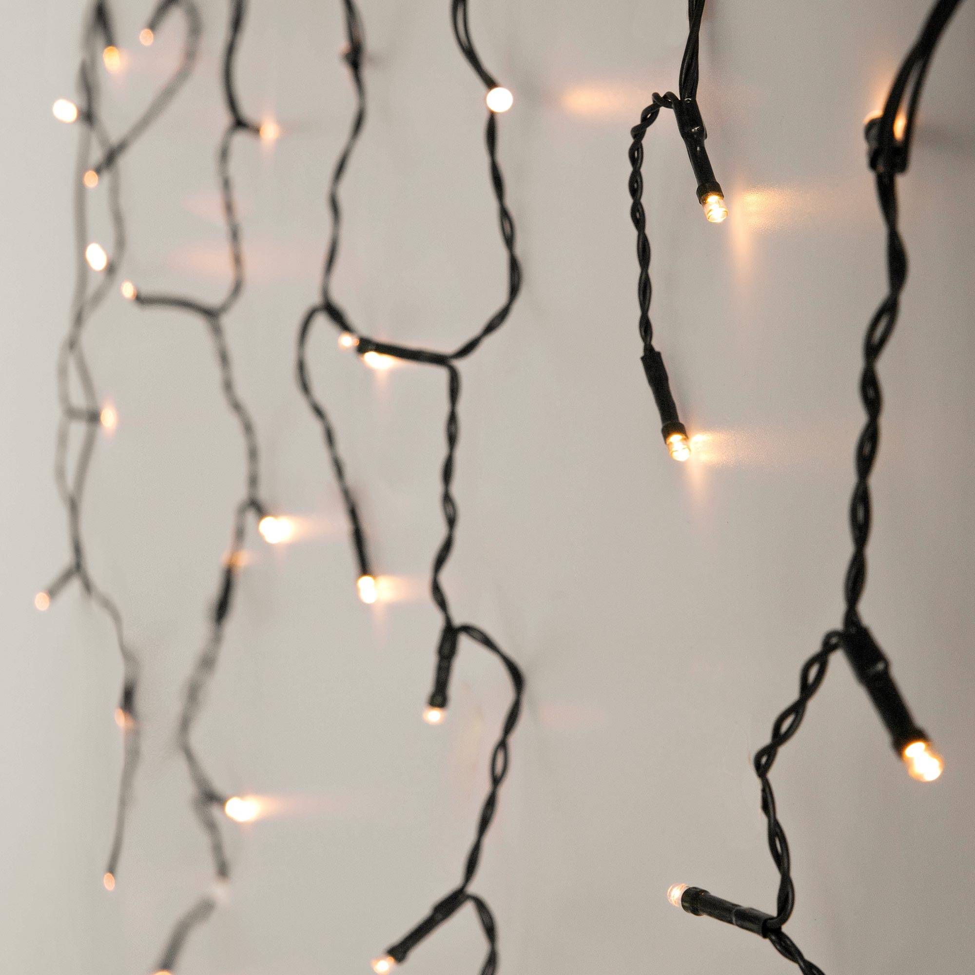 Ecd-Germany - Chaîne guirlande lumineuse à LED blanc chaud 6m 180 ampoules IP44 déco pour Nöel - Imagen 6