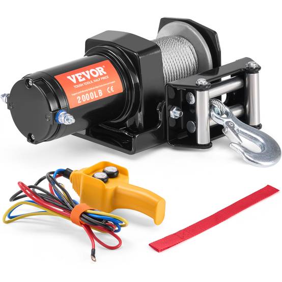 VEVOR Treuil électrique pour VTT/UTV câble en acier 907 kg télécommande étanche - Image 1