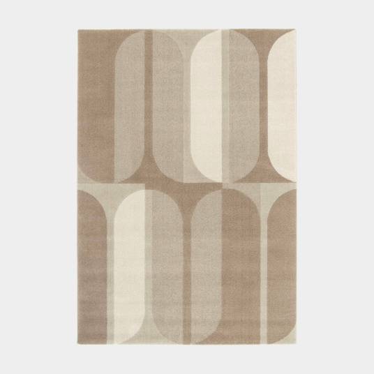 Decoweb - Tapis intérieur géométrique - Milano Vintage - Marron et beige - 80 x 150 cm - Decoweb - Imagen 1