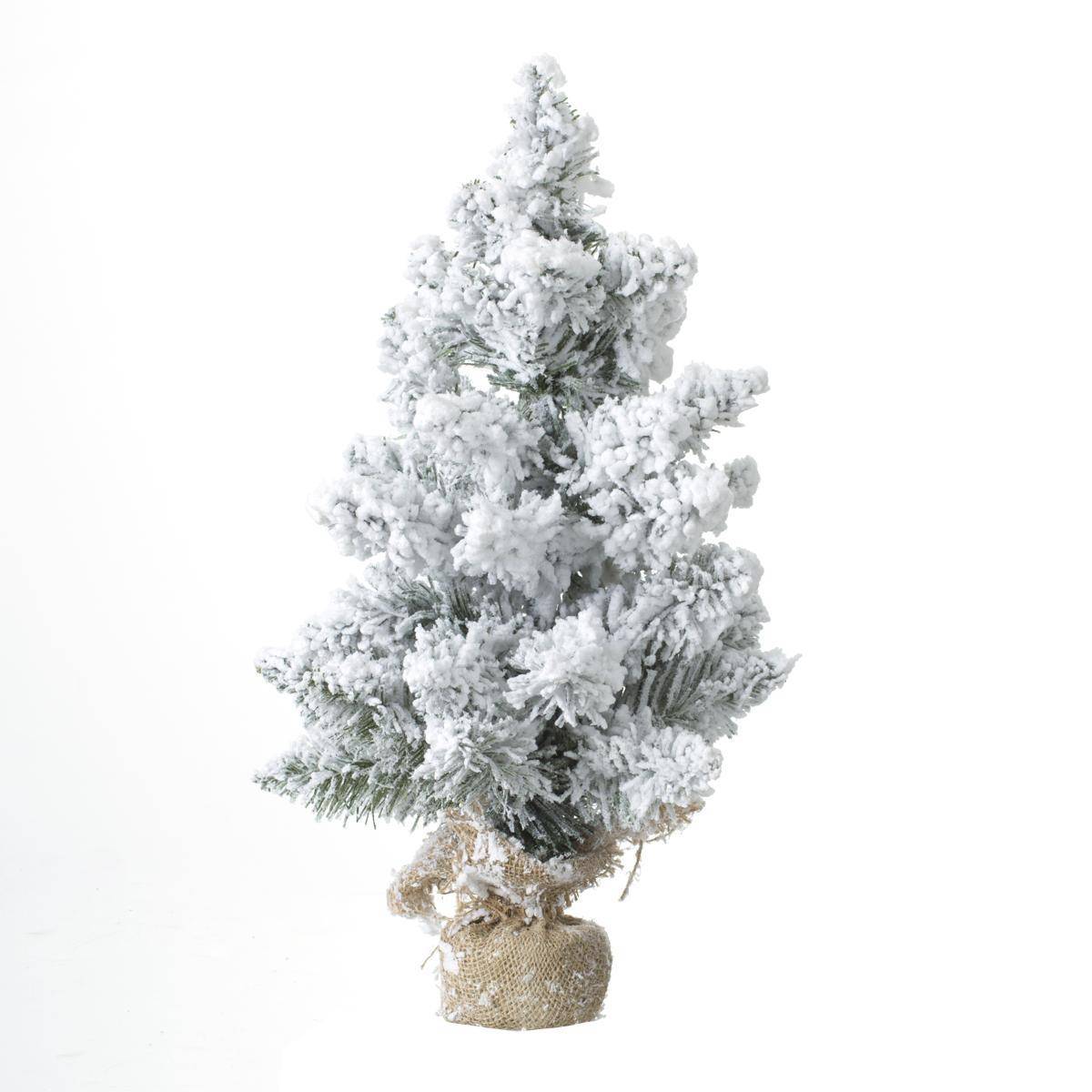 Atmosphera - Sapin floqué Blooming 50cm - Atmosphera Créateur d'intérieur