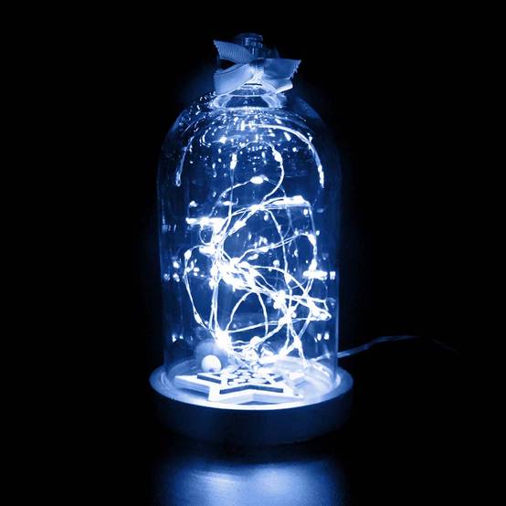 Guirlande lumineuse led fil cuivre électrique 20 mètres Blanc - Image 3