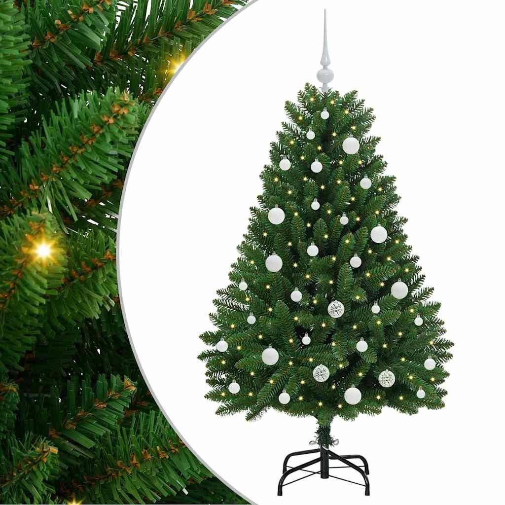 Vidaxl - Sapin de Noël artificiel 150 cm 150 LED Blanc chaud Vert vidaXL 3395679 - Image 2