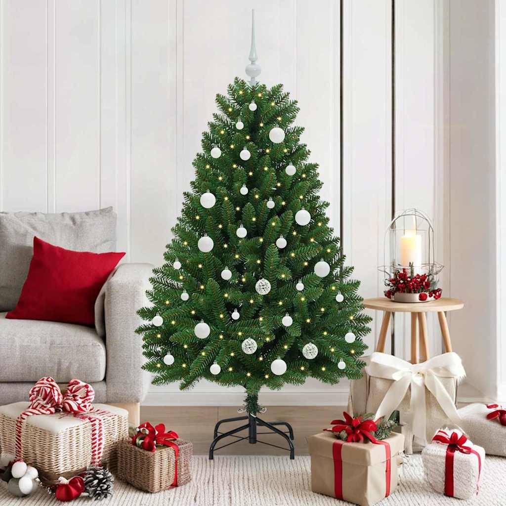 Vidaxl - Sapin de Noël artificiel 150 cm 150 LED Blanc chaud Vert vidaXL 3395679 - Image 1
