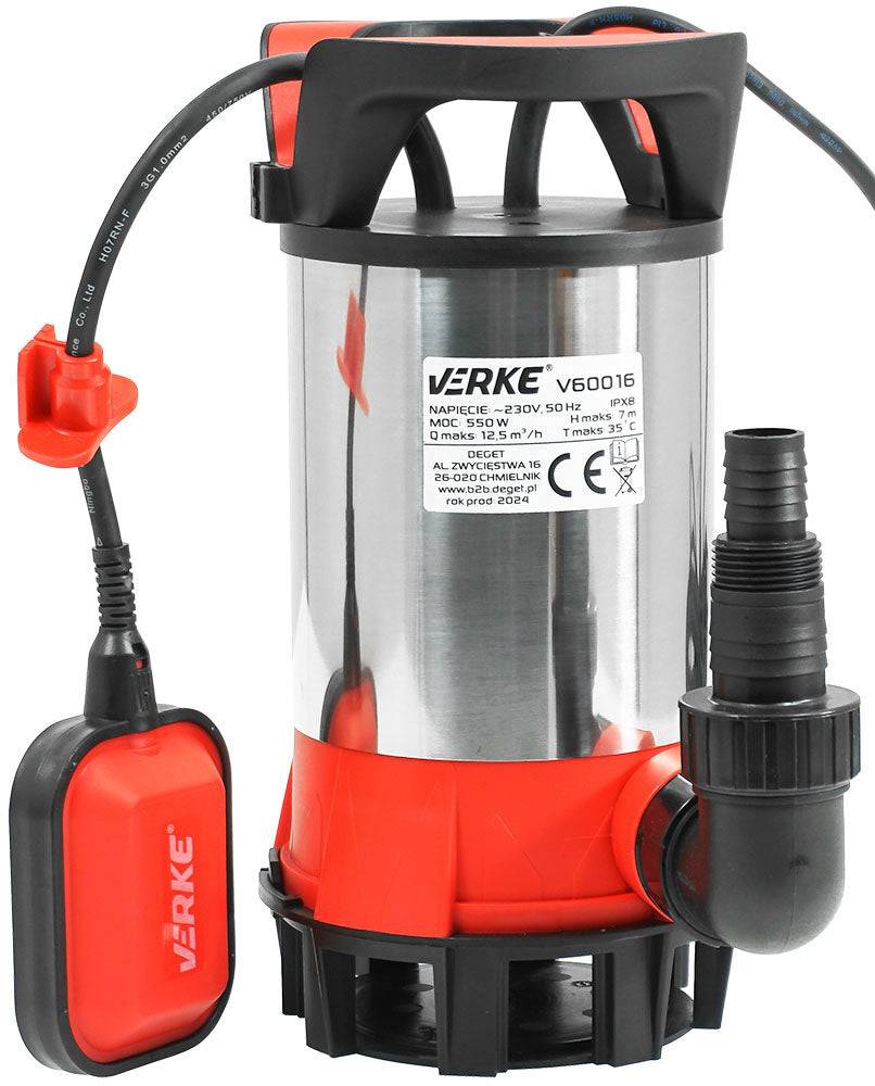 Importdistrib - Pompe vide cave submersible Eau Sale Et Propre  550W avec flotteur - Image 1