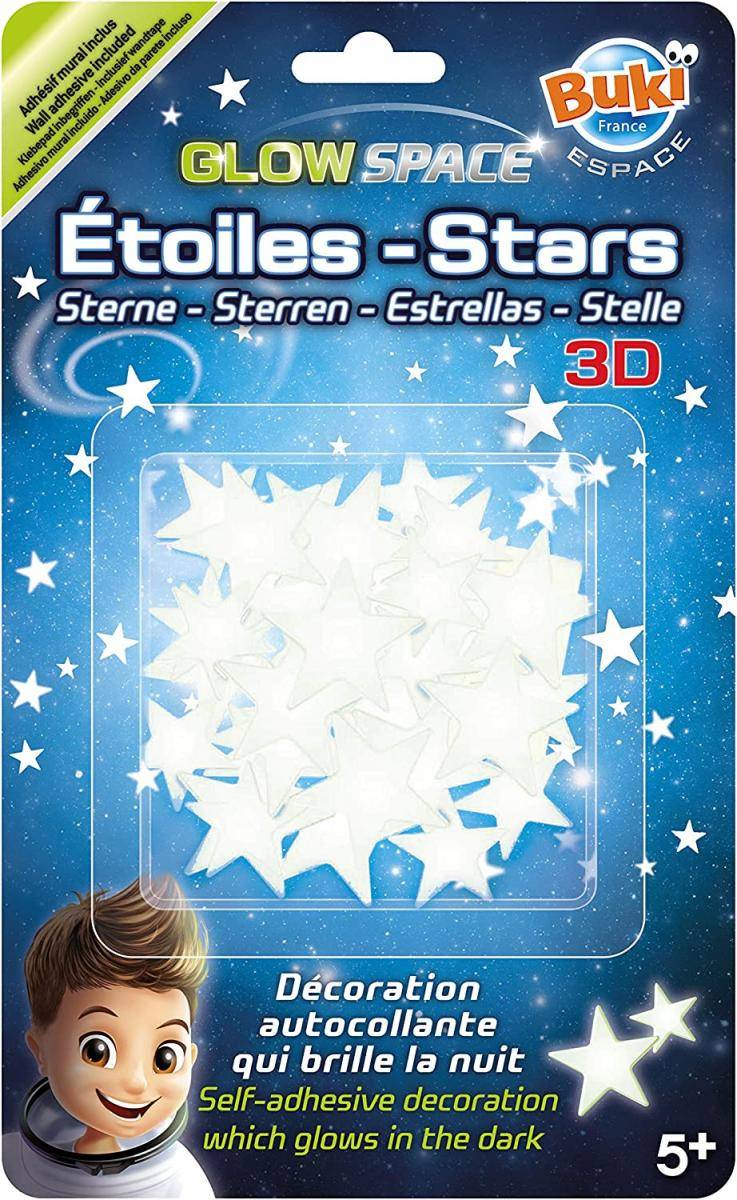 Stickers Buki Etoiles phosphorescentes à coller sur le mur