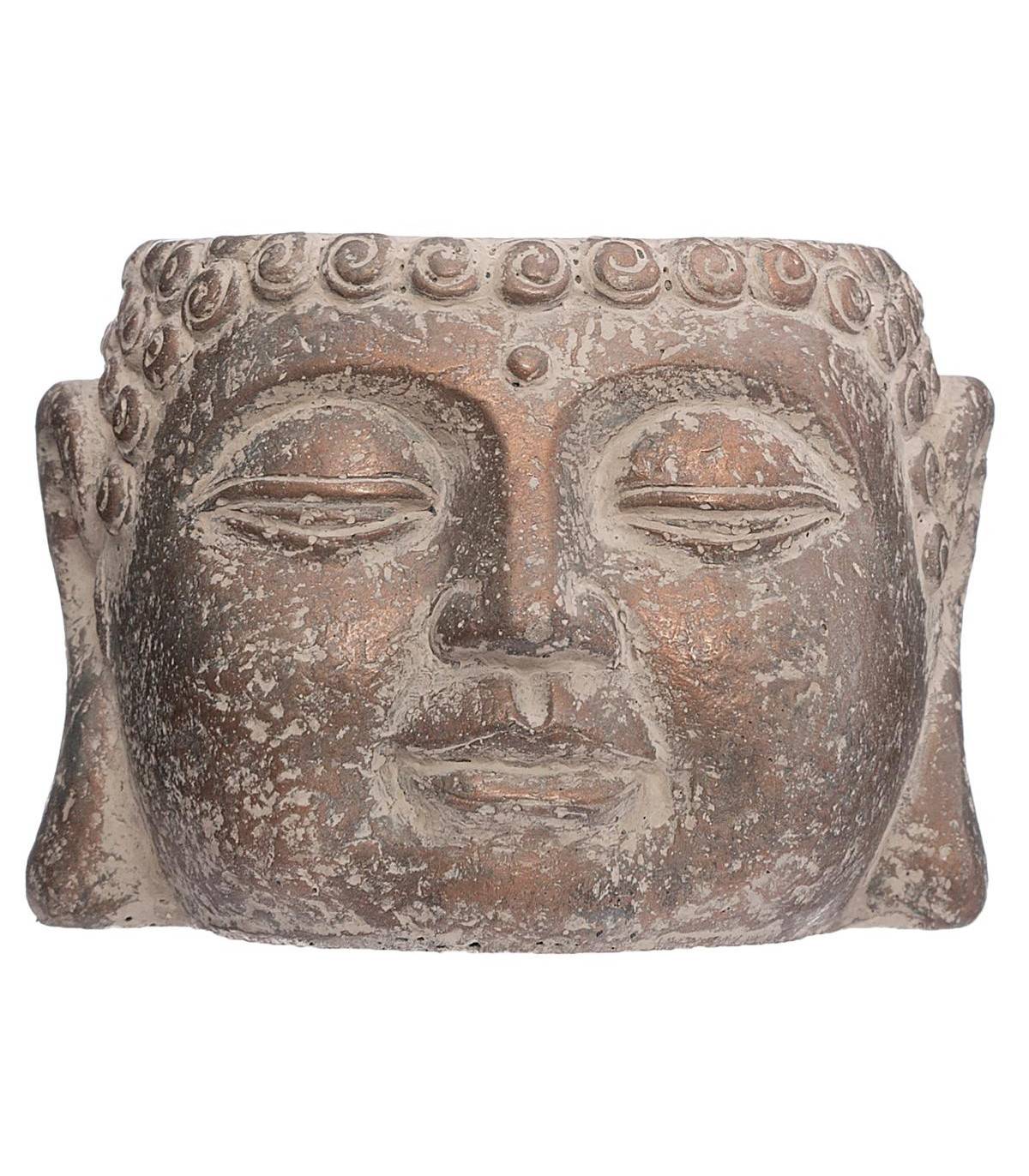 Pot de fleurs Bouddha en ciment D 12 cm