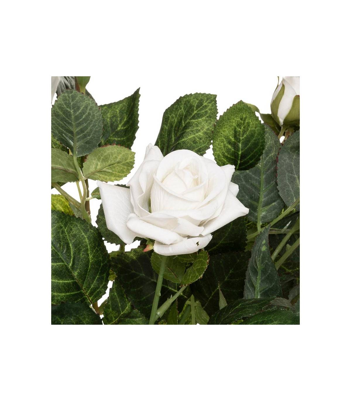 Plante artificielle Rosier Velours en pot H 43 cm - Imagen 2