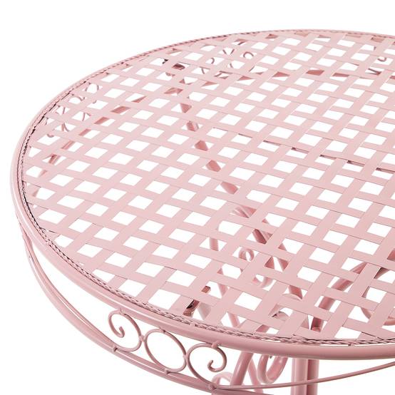 Table ronde, 2 Personnes Métal Rose ALBINIA - Beliani - Image 3