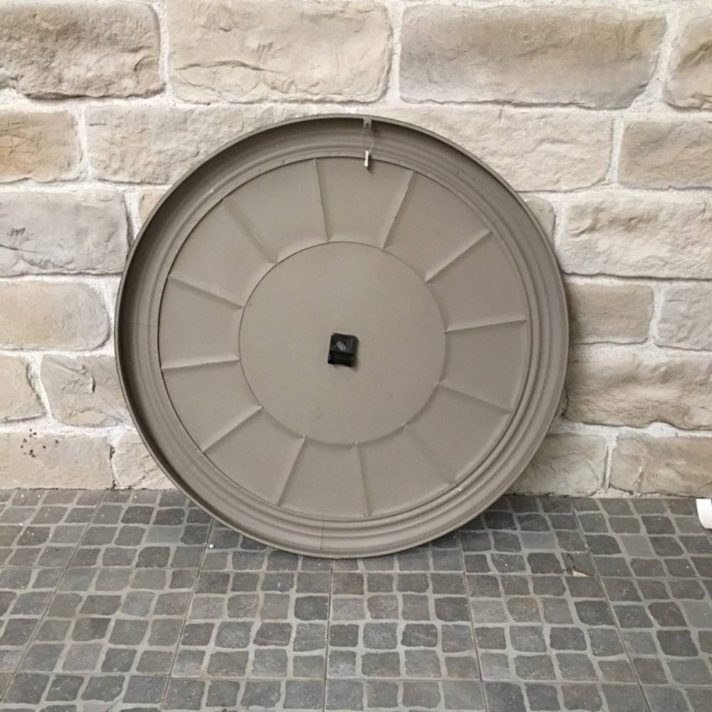 Grande horloge murale décorative vintage salon métal gris blanc 100cm Chemin de campagne - Imagen 6