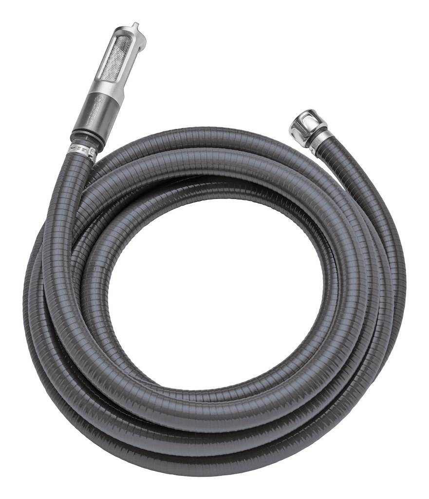 Gardena - Kit tuyau d’aspiration 4 m 25 mm (1”) avec filtre inox et clapet anti-retour – Raccord G1” - Image 1