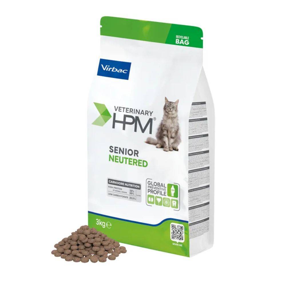 Croquettes Virbac HPM Senior Neutered pour chat Sac 1,5 kg - Image 2