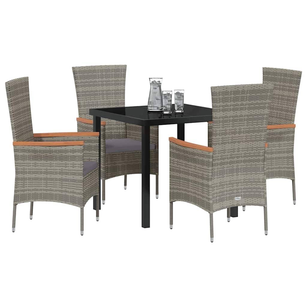 ComfortXL - Salon de Jardin 4 Places avec Coussins et Accoudoirs en Bois Massif Gris – ComfortXL Outdoor Living - Image 3