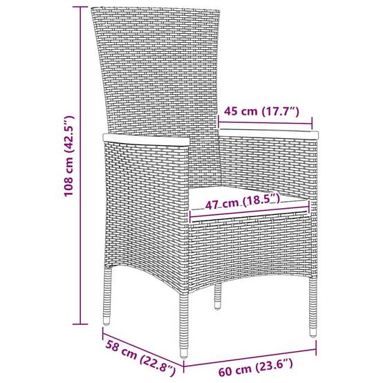 ComfortXL - Salon de Jardin 4 Places avec Coussins et Accoudoirs en Bois Massif Gris – ComfortXL Outdoor Living - Image 8