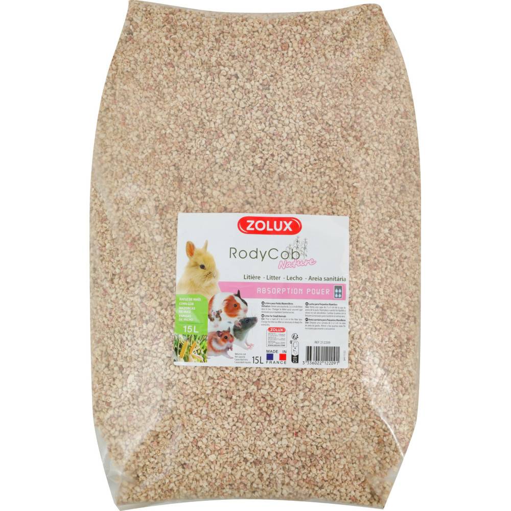 Zolux - Litière rodycob nature 15 litres 5.18 kg, pour petit mammifère - Imagen 1