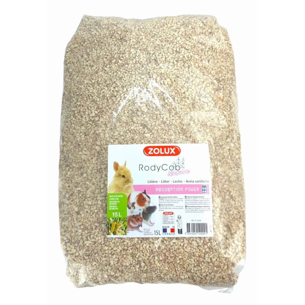 Zolux - Litière rodycob nature 15 litres 5.18 kg, pour petit mammifère - Imagen 3