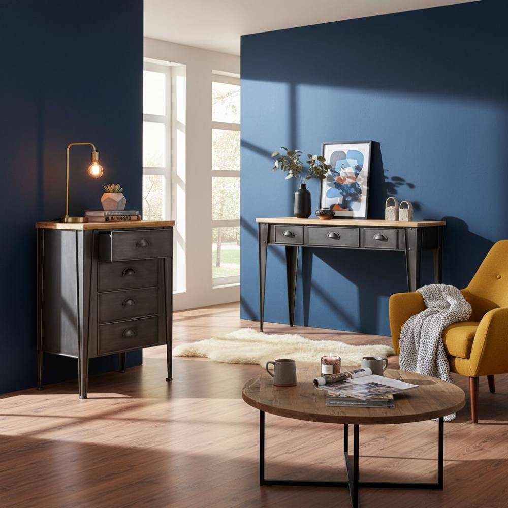 Aubry Gaspard - Console en métal et sapin - Imagen 4