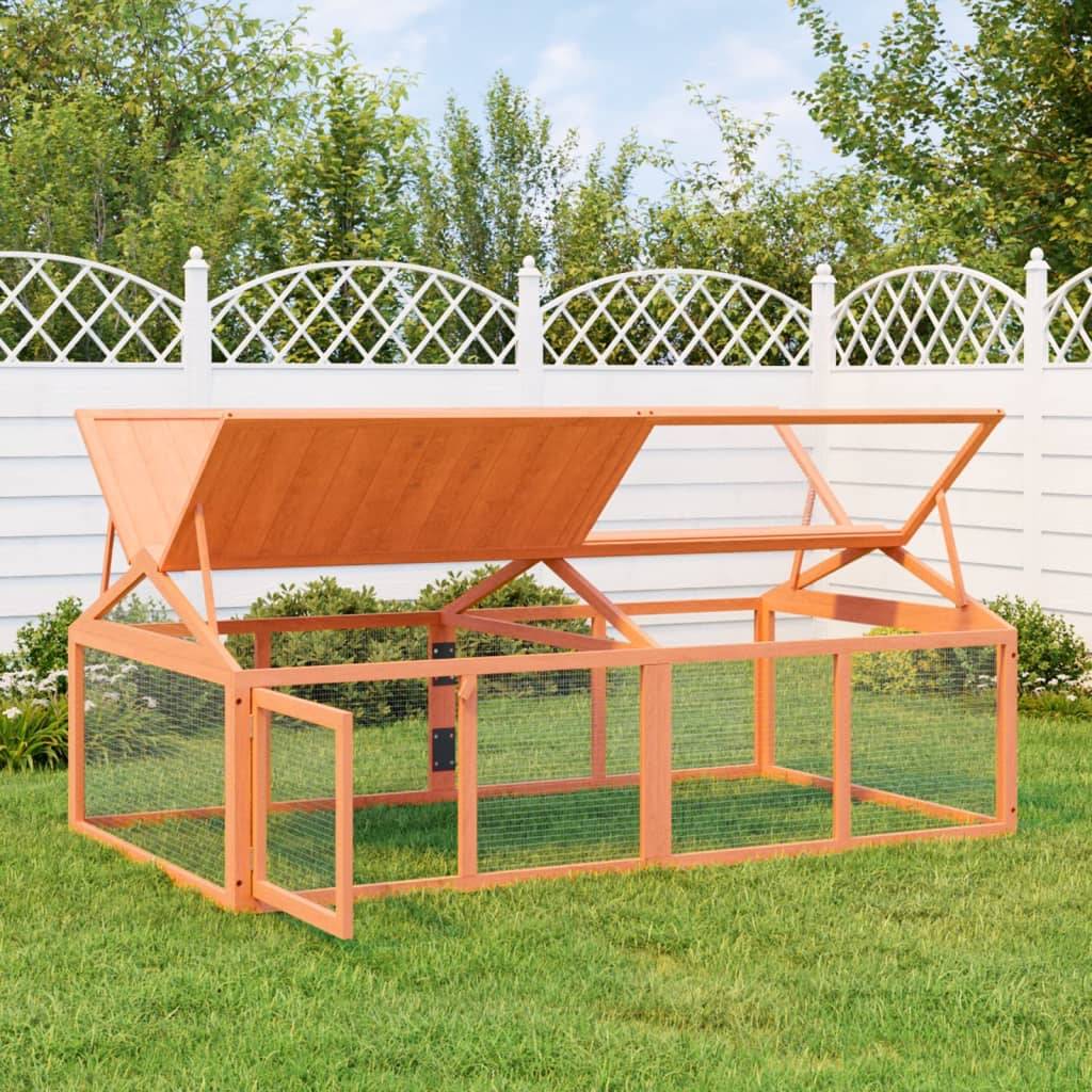 Vidaxl - Enclos animaux marron 200x112,5x74 cm bois massif de pin vidaXL 172300 - Image 1