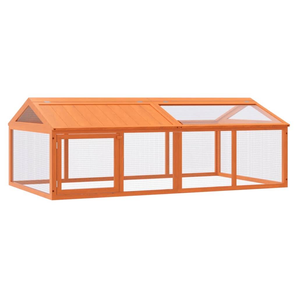 Vidaxl - Enclos animaux marron 200x112,5x74 cm bois massif de pin vidaXL 172300 - Image 2