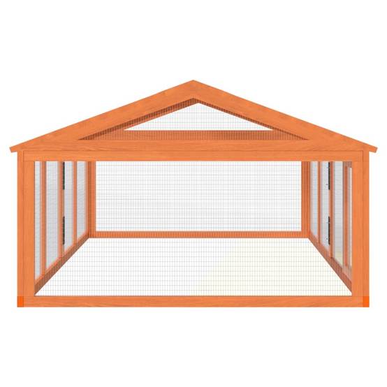 Vidaxl - Enclos animaux marron 200x112,5x74 cm bois massif de pin vidaXL 172300 - Image 6