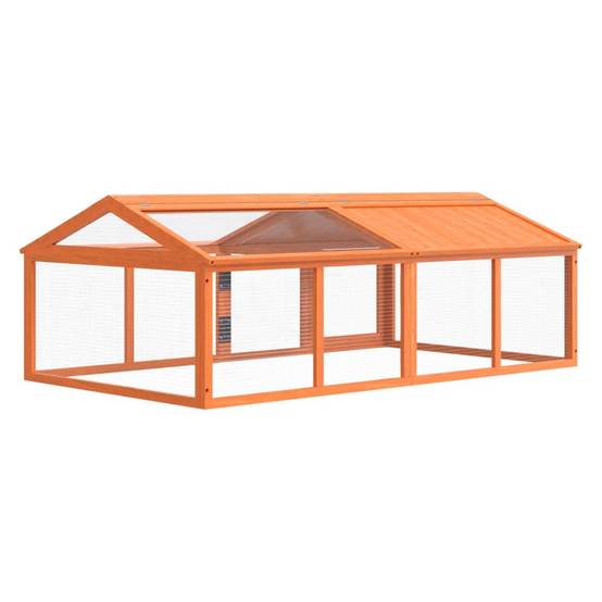 Vidaxl - Enclos animaux marron 200x112,5x74 cm bois massif de pin vidaXL 172300 - Image 7