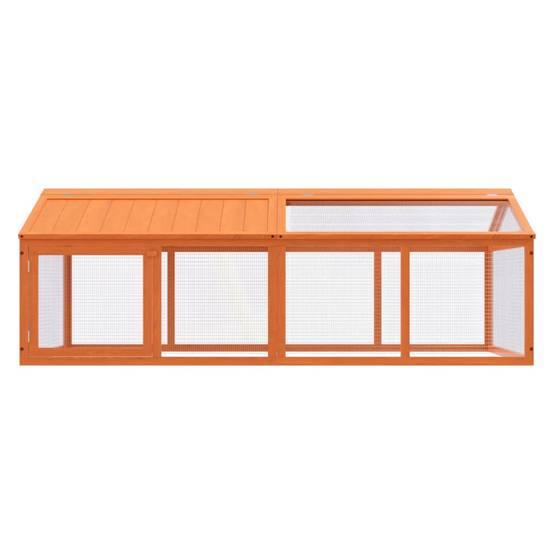 Vidaxl - Enclos animaux marron 200x112,5x74 cm bois massif de pin vidaXL 172300 - Image 4