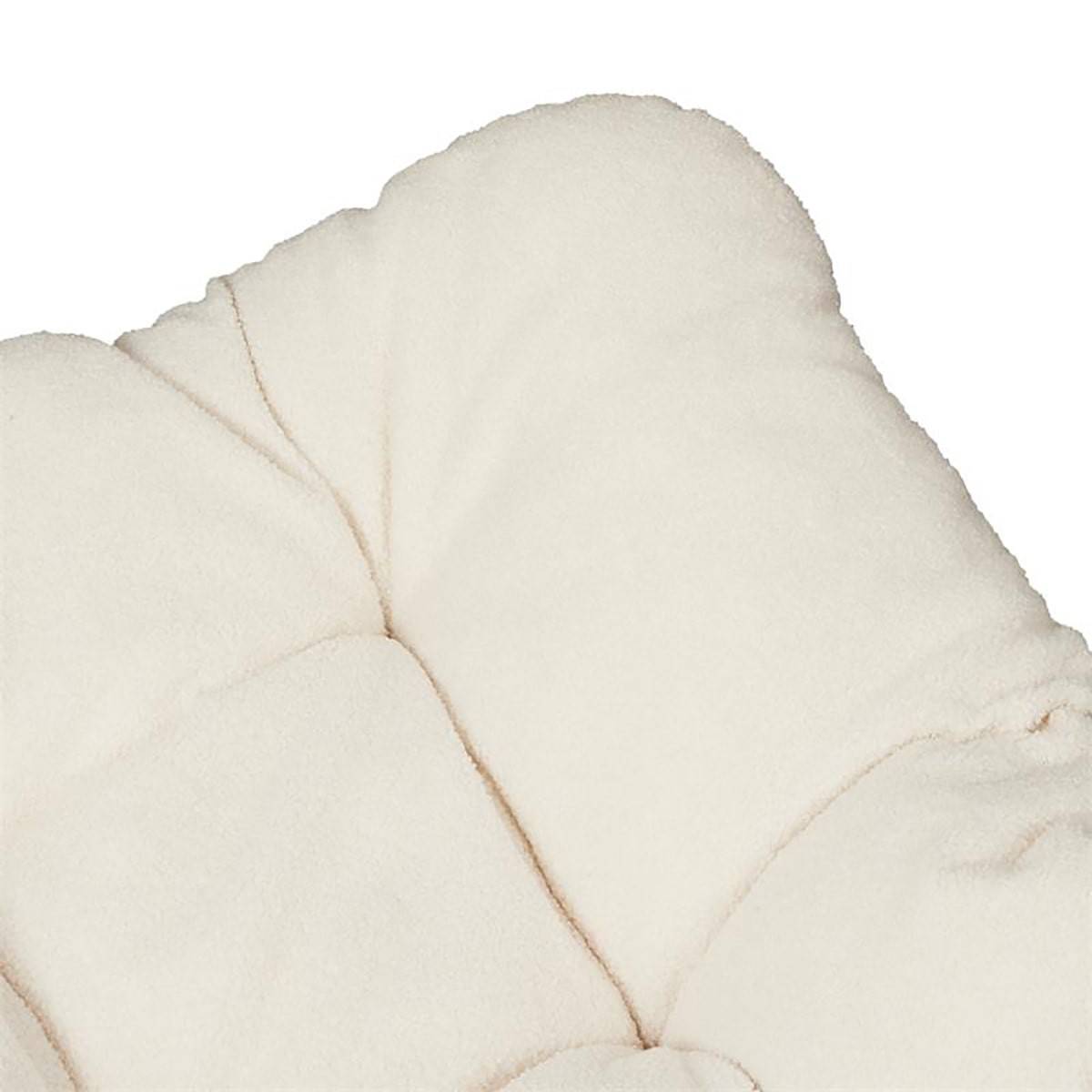 ALTOBUY - Fauteuil à Bascule Blanc avec Assise Capitonnée et Bouclettes - MERIDA - Image 8