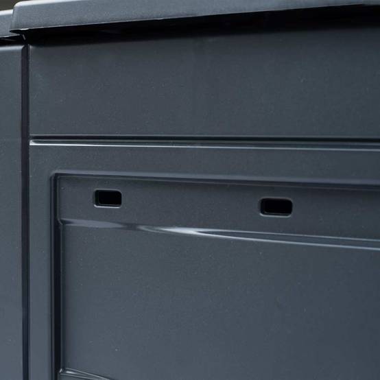 Composteurs de jardin plastique gris 60 x 60 x 73 cm, poids:16.62kg - PANGIVO - Image 5