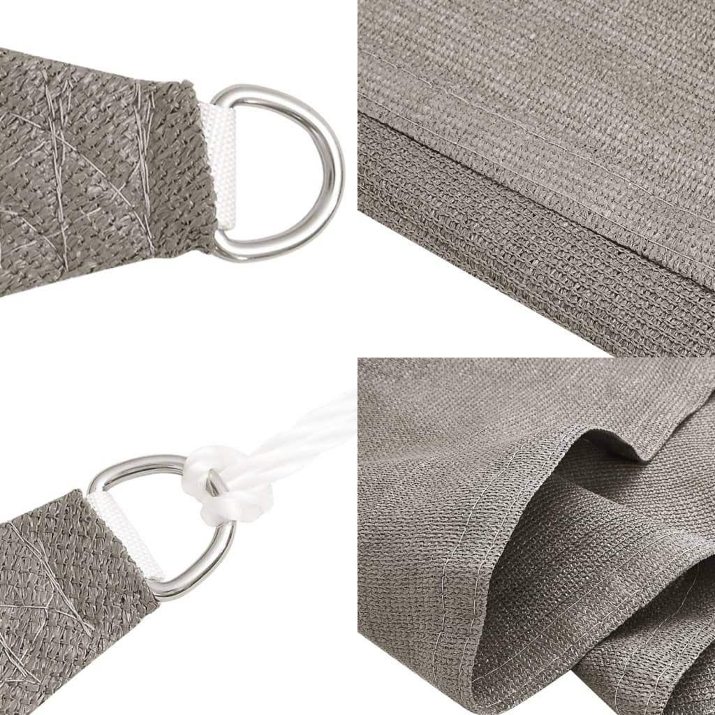 Voile d'ombrage PEHD gris clair 450 x 250 cm - PANGIVO - Image 5
